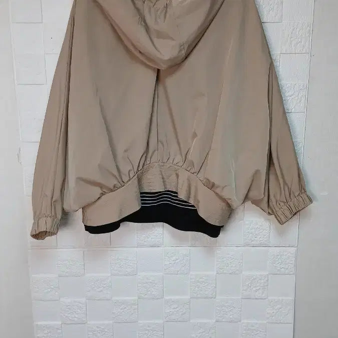 [BUNJANG] Hooded Jacket - Beige - Free Size / 새상품)간절기 후드 자켓ㅡ프리