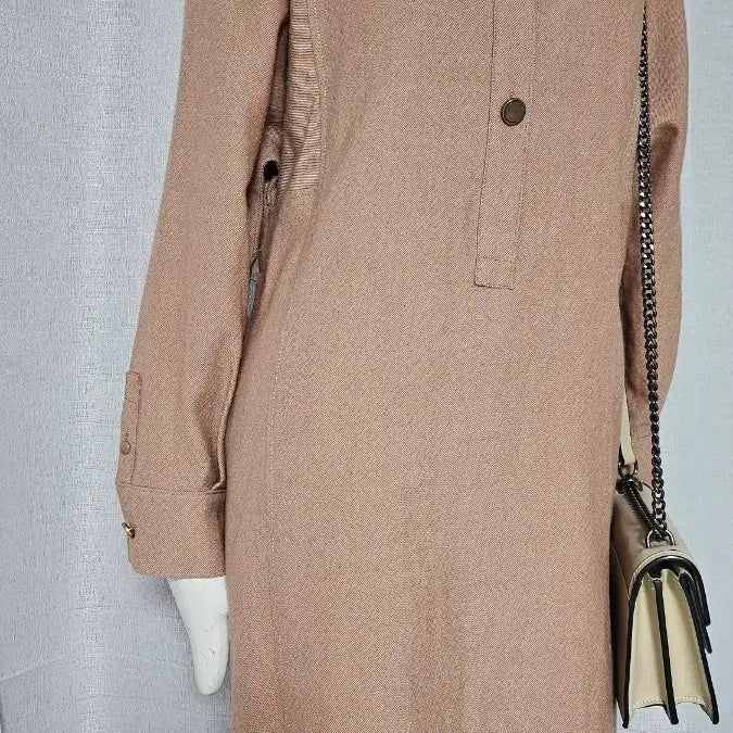 [BUNJANG] Dewl Wool Button Lined Dress / Dewl 모 100 단추 안감 원피스.