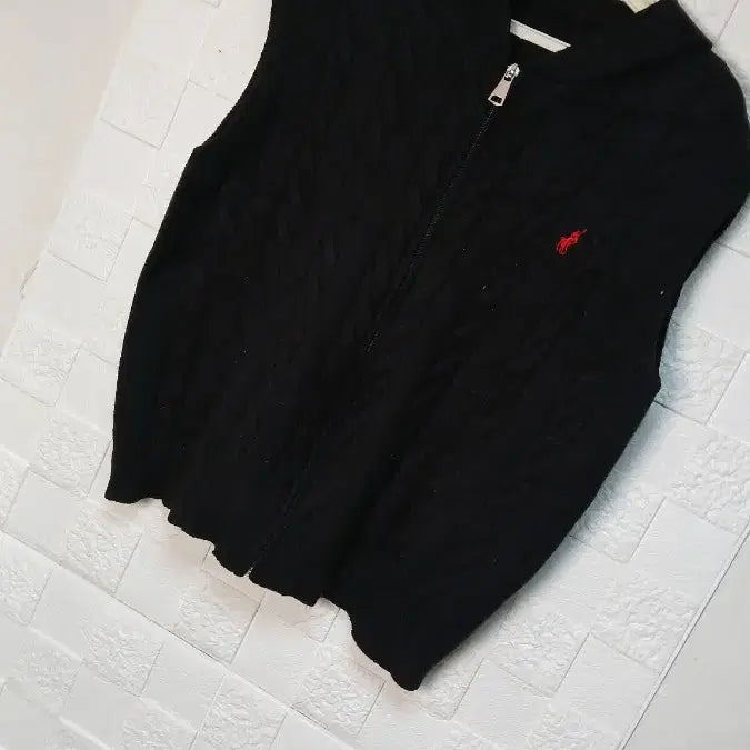 [BUNJANG] Unbranded Navy Hooded Knit Vest / 네이비 후드 니트 조끼ㅡ프리