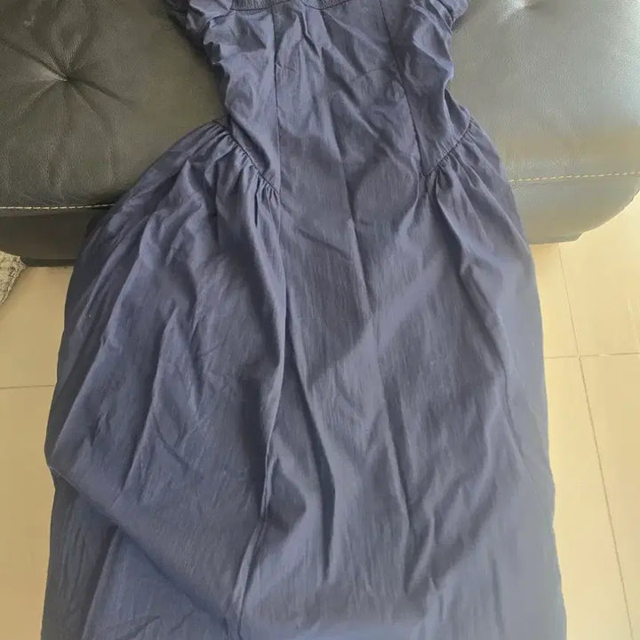 [BUNJANG] Unbranded Square Neck Puff Shirring Long Dress / 새상품 52% 할인 바스락 스퀘어넥 퍼프 셔링 공주 봄 여름 롱 원피스