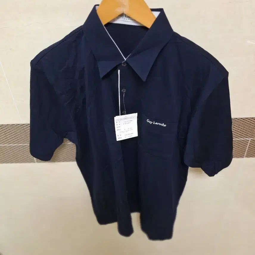 [BUNJANG] Guy Laroche Navy Shirt (Size 100) / # Guy Laroche 남성 네이비 셔츠 새상품(100)