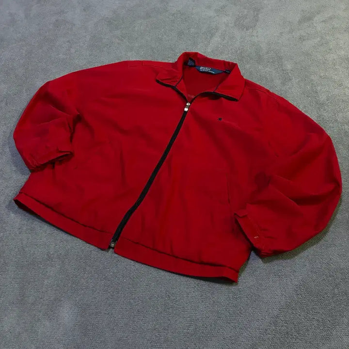 [BUNJANG] Polo Ralph Lauren Red Windbreaker Jacket - Size S / 폴로 랄프로렌 레드 바람막이 자켓 S