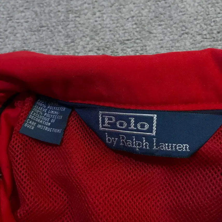 [BUNJANG] Polo Ralph Lauren Red Windbreaker Jacket - Size S / 폴로 랄프로렌 레드 바람막이 자켓 S