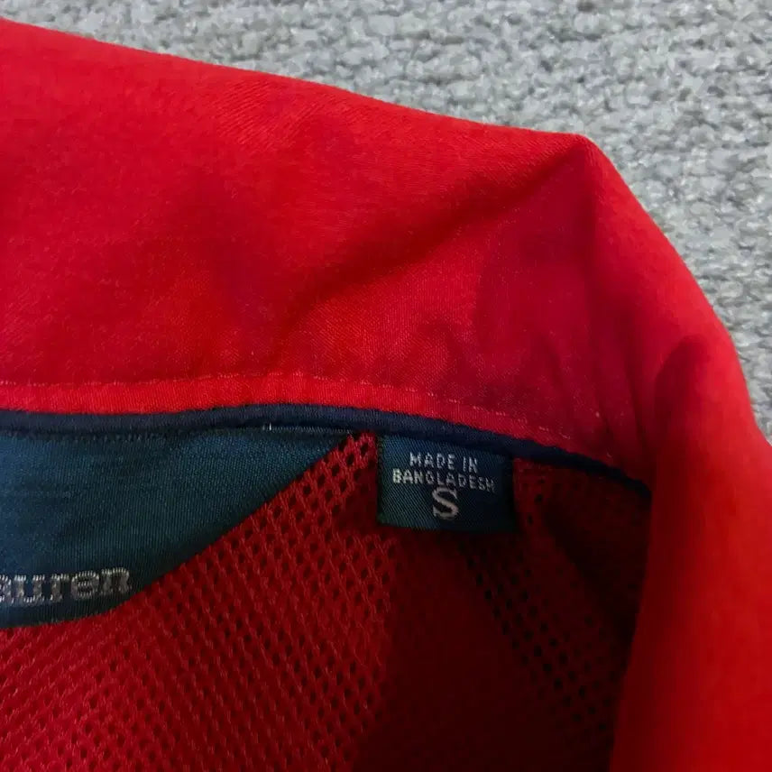 [BUNJANG] Polo Ralph Lauren Red Windbreaker Jacket - Size S / 폴로 랄프로렌 레드 바람막이 자켓 S