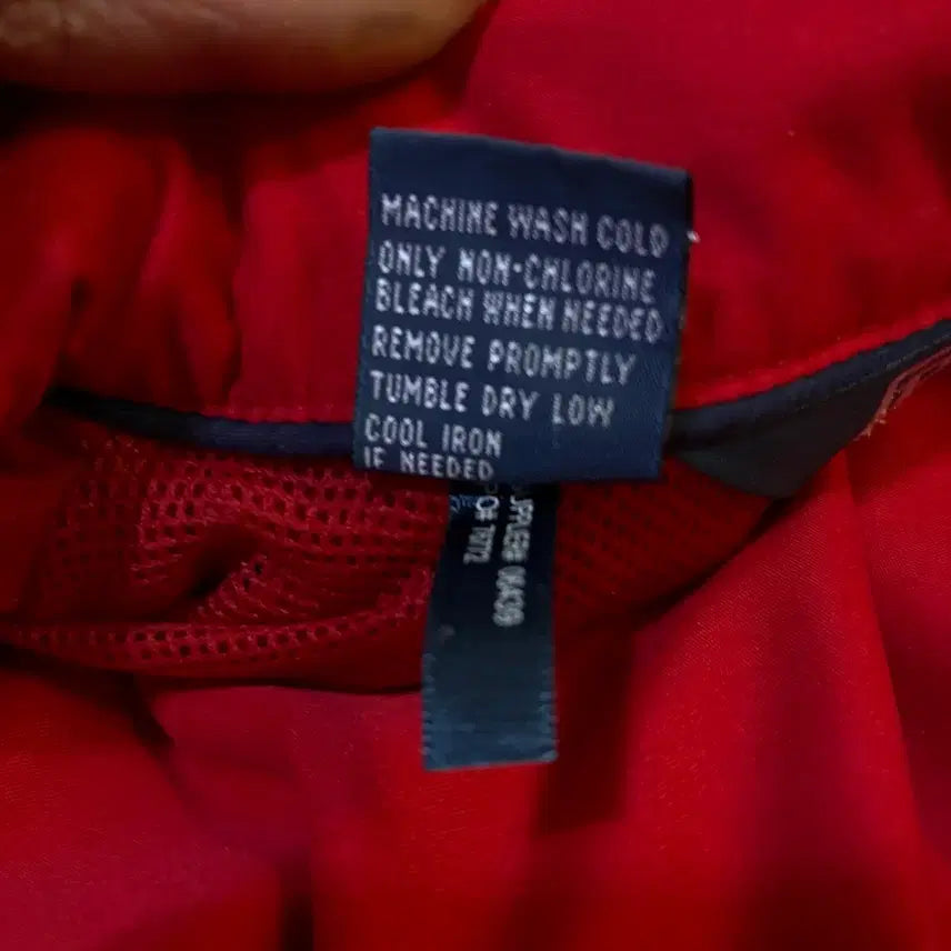 [BUNJANG] Polo Ralph Lauren Red Windbreaker Jacket - Size S / 폴로 랄프로렌 레드 바람막이 자켓 S