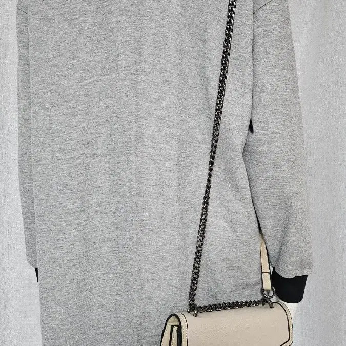 [BUNJANG] Grey Black Zipper Dress / 새옷---회색 검정 자크 원피스..