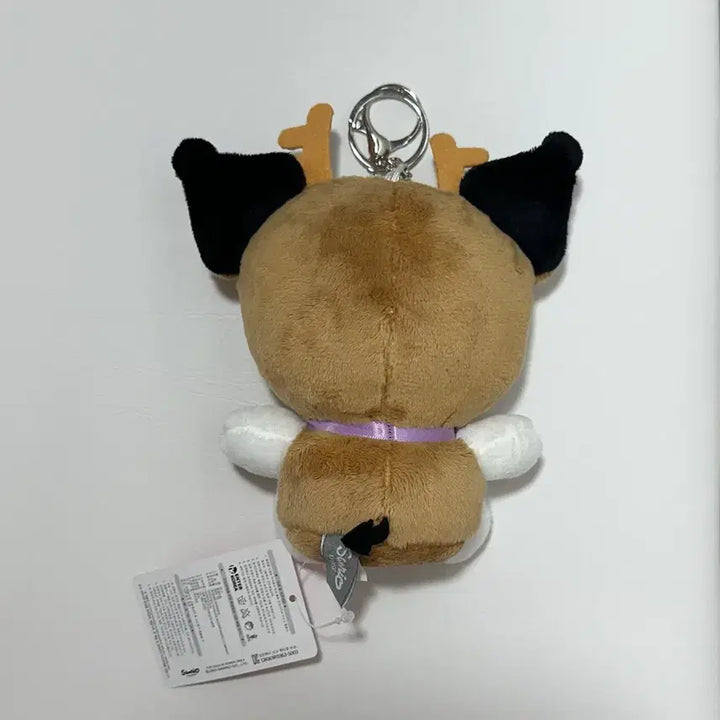 [BUNJANG] Kuromi Deer Plush Keyring / 꽃사슴 쿠로미 인형 키링