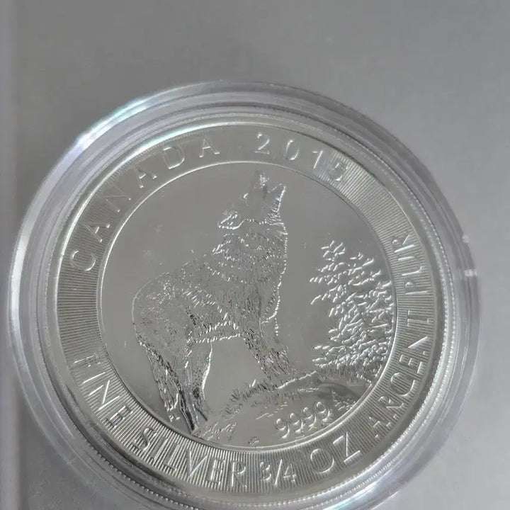 [BUNJANG] Canada 2015 Silver Coin Wolf Design / 2015 캐나다 은화 3/4oz 늑대 도안
