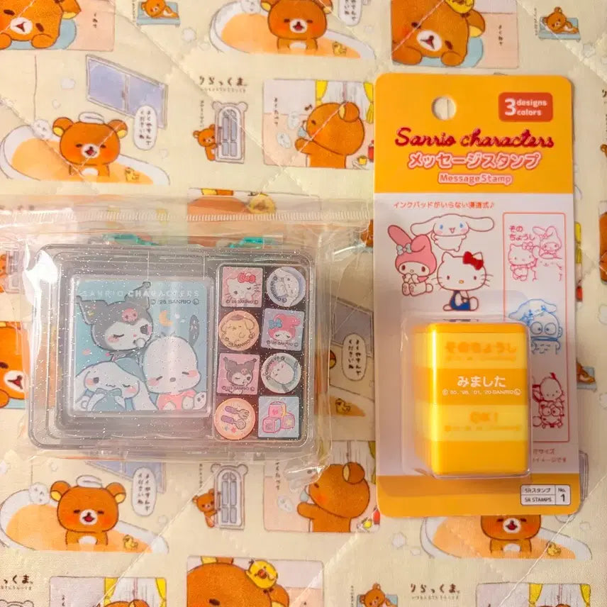 [BUNJANG] Sanrio Stamp Set / 산리오 도장 세트 (잉크 내장형)