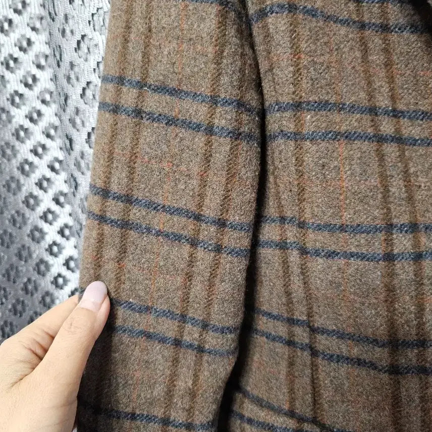 [BUNJANG] SI Brown Check Jacket / SI 체크 자켓 브라운 여성용