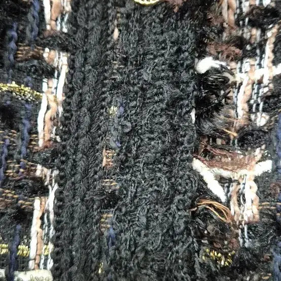 [BUNJANG] Tweed Padded Jacket 66-77 / 안감누빔 트위드 금장 버튼 자켓 66~77