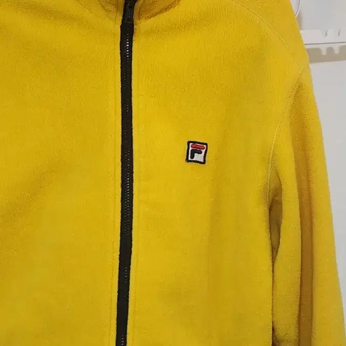 [BUNJANG] Fila Yellow Fleece Jacket / 일본 휠라 FILA 옐로우 노란색 플리스 자켓