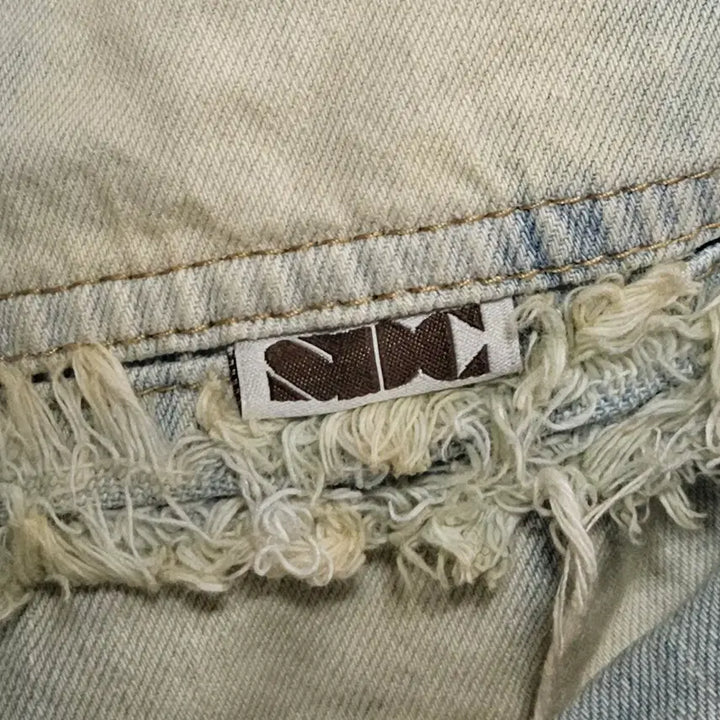 [BUNJANG] SCULPTOR Denim Distressed Shoulder Bag / 스컬프터 SCULPTOR 데님 디스트로이드 숄더백 크로스백