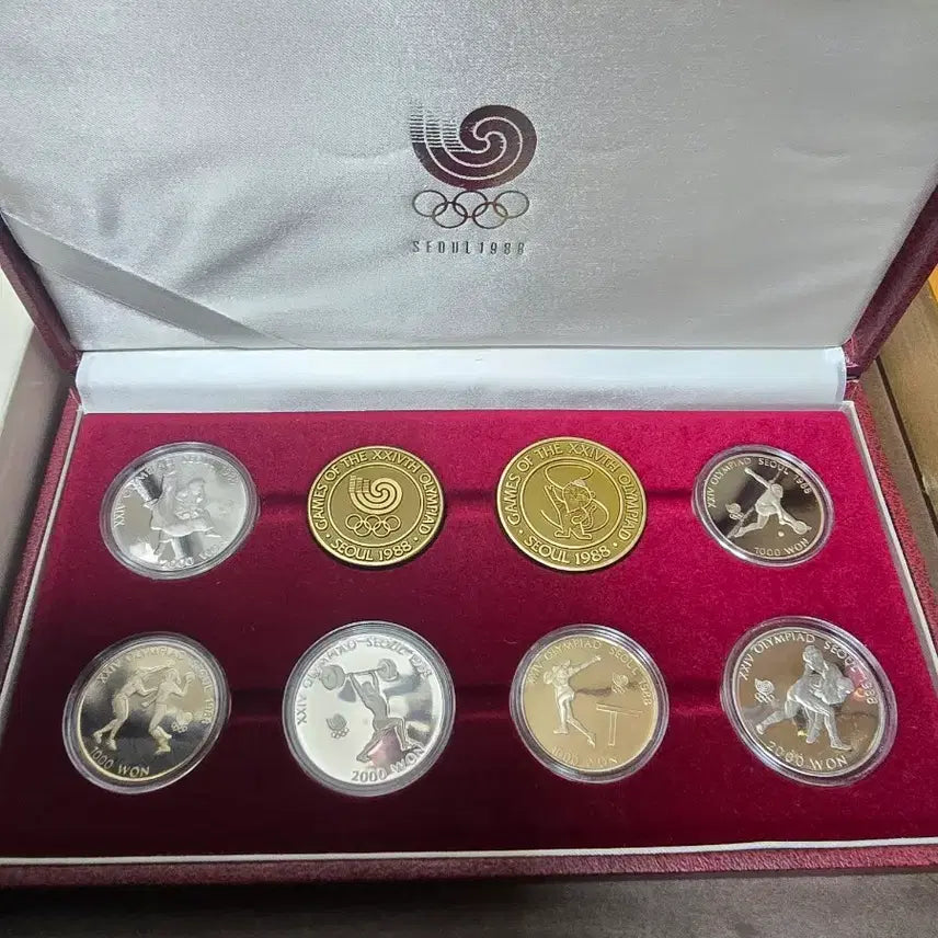 [BUNJANG] Seoul Olympic Commemorative Coin Set (Overseas Gift) / 88년 서울올림픽(해외 증정용1~4차)기념주화 세트