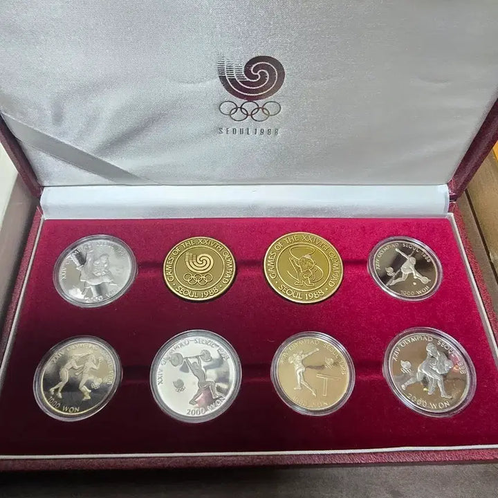 [BUNJANG] Seoul Olympic Commemorative Coin Set (Overseas Gift) / 88년 서울올림픽(해외 증정용1~4차)기념주화 세트