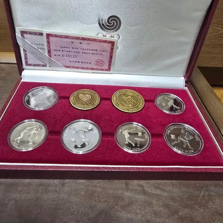 [BUNJANG] Seoul Olympic Commemorative Coin Set (Overseas Gift) / 88년 서울올림픽(해외 증정용1~4차)기념주화 세트