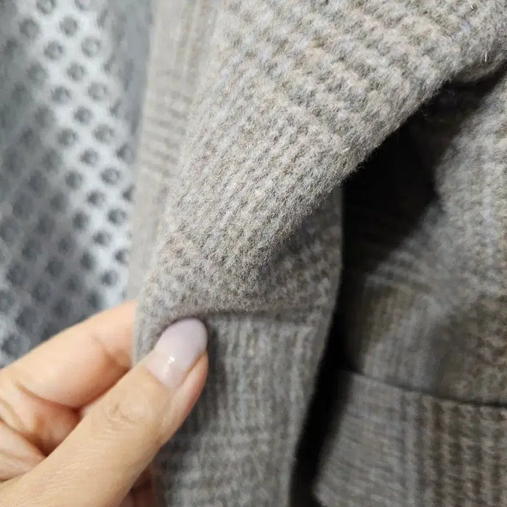 [BUNJANG] Roem Check Half Coat / 로엠 시스템 벨트 체크 하프 코트