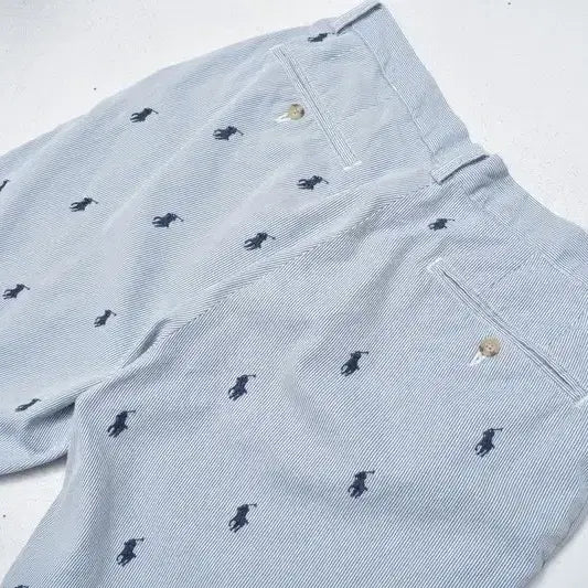 [BUNJANG] Polo Ralph Lauren Stripe Chino Shorts 31 / 폴로 랄프로렌 포니 스트라이프 쇼츠 반바지 31 M0009