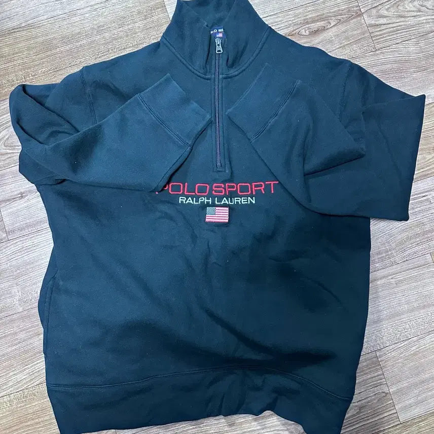 [BUNJANG] Polo Sport Black XL Half Zip-Up / 폴로스포츠 블랙 xl 하프집업