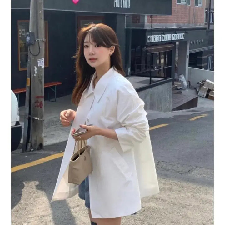 [BUNJANG] ONEDM Half Trench Coat / 온드민 하프 트렌치 코트 / 온드민 하프 코트