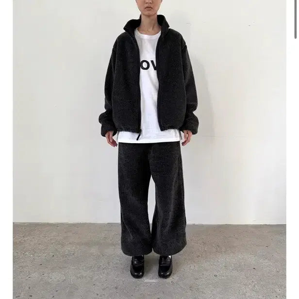 [BUNJANG] Nothing Everything Reversible Fleece Jacket / nothing everything REVERSIBLE FLEECE