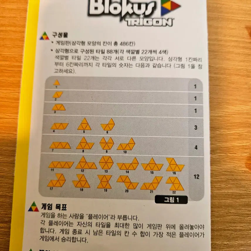 [BUNJANG] Blockus Trigon Board Game / 블로커스 트라이곤 보드게임