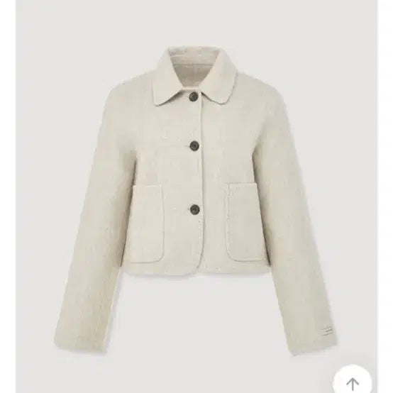 [BUNJANG] Unisex Ivory Short Coat / 아이보리 숏코트