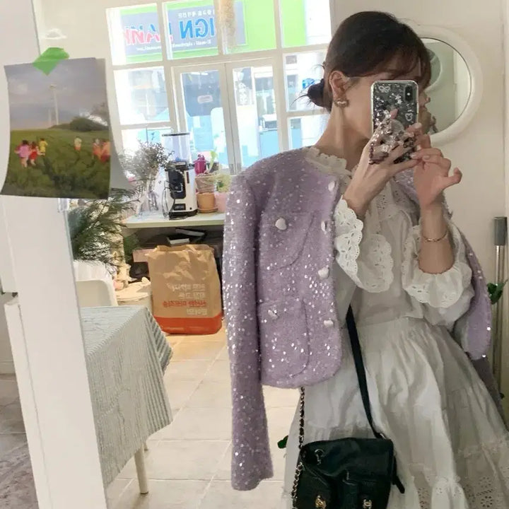 [BUNJANG] B.CINI Sequin Jacket / 바이씨니 제작 자켓