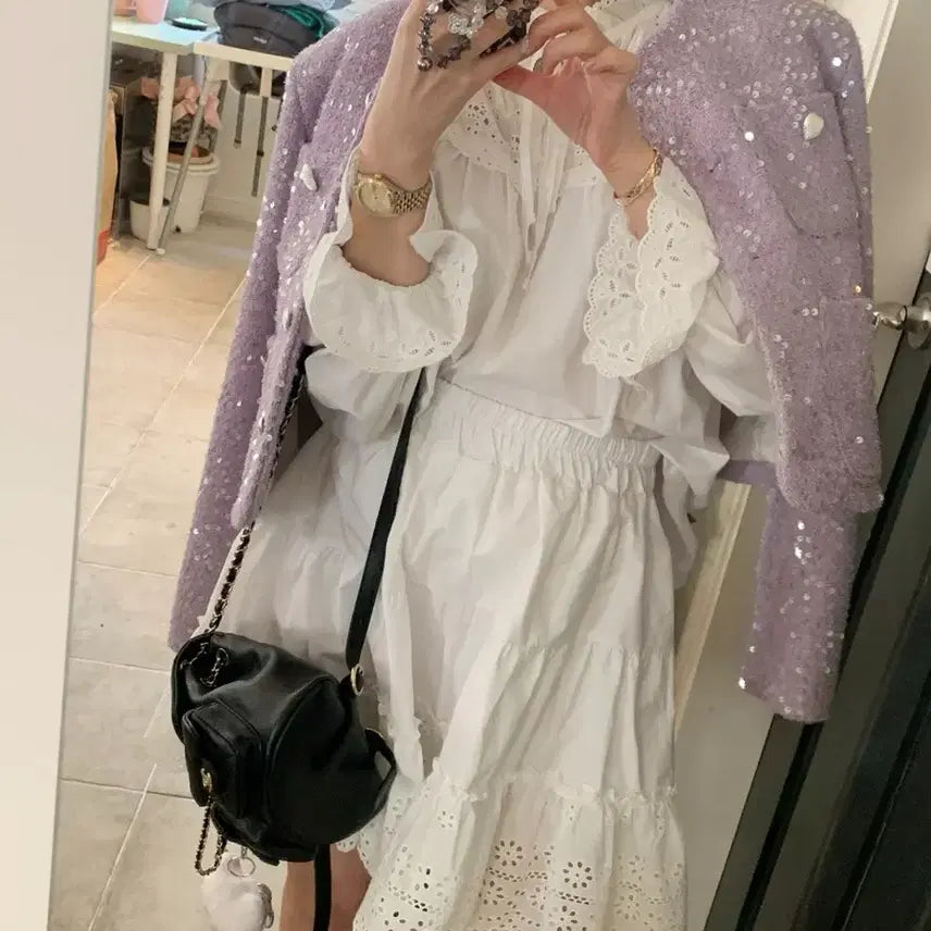 [BUNJANG] B.CINI Sequin Jacket / 바이씨니 제작 자켓