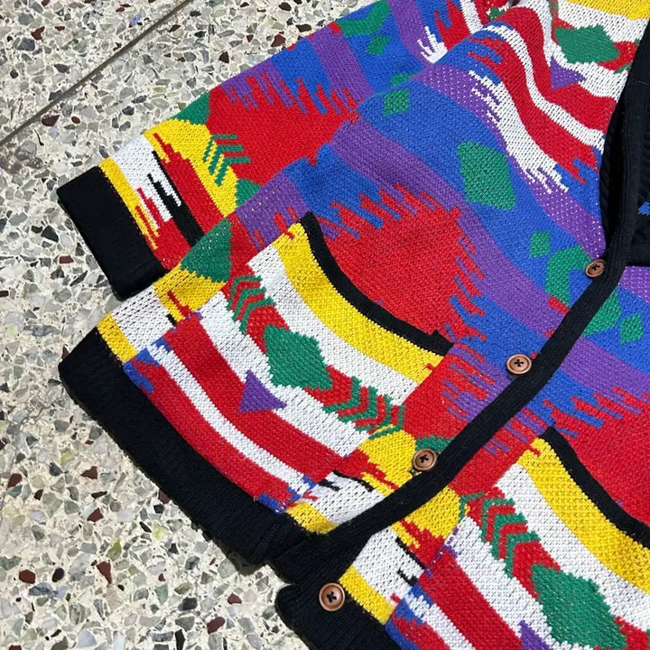 [BUNJANG] Vintage Pattern Knit Cardigan / 빈티지(vintage) 패턴 니트 가디건