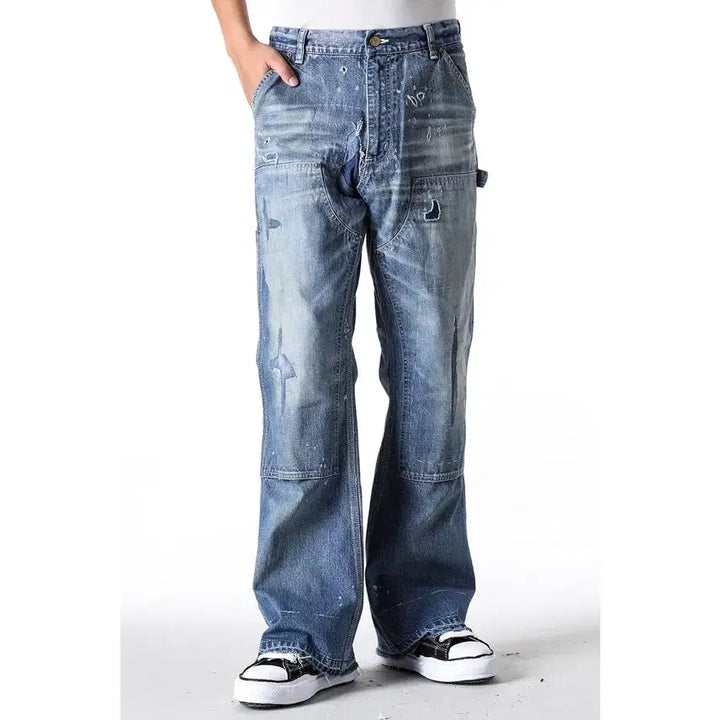 [BUNJANG] Saint Michael Double Knee Jeans L Size / 세인트미카엘 더블니 생마 세인트마이클 L사이즈