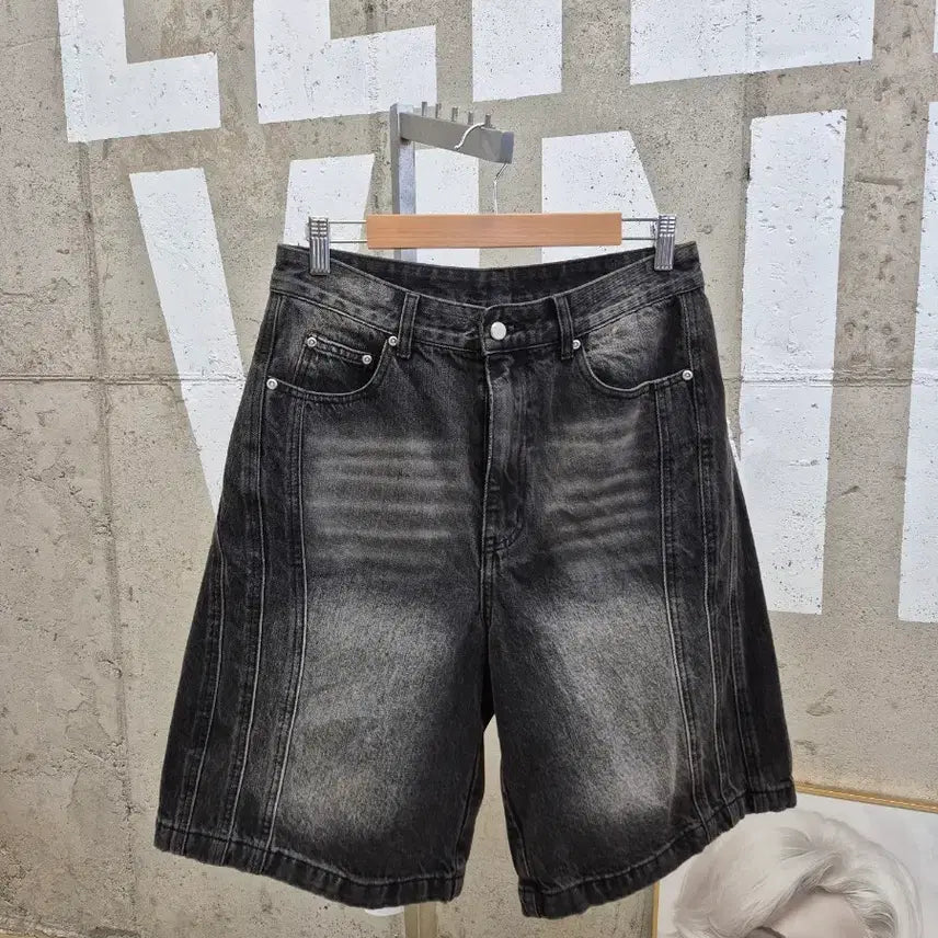 [BUNJANG] In Tempo Mood Black Denim Shorts (Size 30-31) / 인템포무드 남성 흑청반바지(MT6
