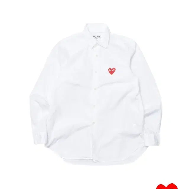 [BUNJANG] Comme Des Garcons Play White Shirt S / 꼼데가르송 화이트 셔츠 남방 S M0008
