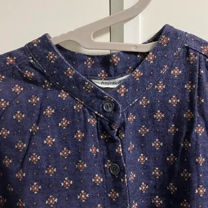 [BUNJANG] Navy Pattern Dress / 네이비 패턴 원피스