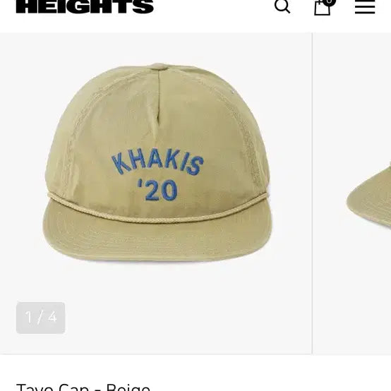 [BUNJANG] KHAKIS Tavo Cap Beige / 카키스 타보 캡 tavo cap 모자 볼캡 베이지