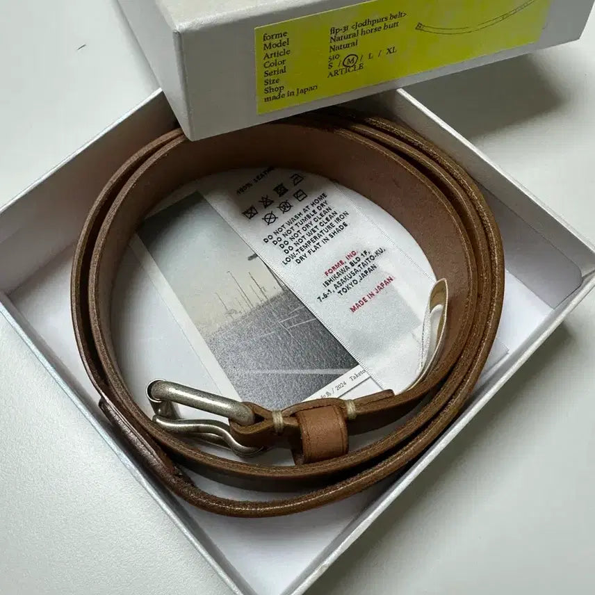 [BUNJANG] Forme Horse Butt Leather Belt (M) / 포르메 forme jodhpurs horse butt 코도반 벨트 M