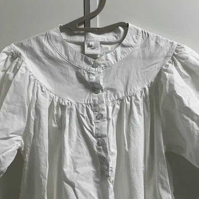 [BUNJANG] Oggitt White Puff Pajama Dress (L) / Oggitt 오끼뜨 화이트 퍼프 원피스 (파자마)