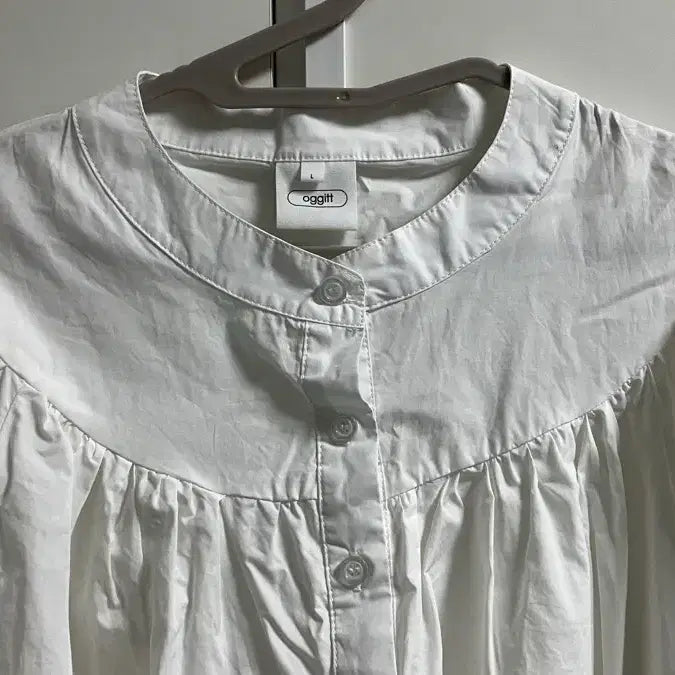 [BUNJANG] Oggitt White Puff Pajama Dress (L) / Oggitt 오끼뜨 화이트 퍼프 원피스 (파자마)
