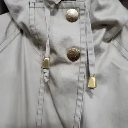 [BUNJANG] Burberry Trench Coat / 일본판 버버리 금장버튼 후드 집업 트렌치 코트