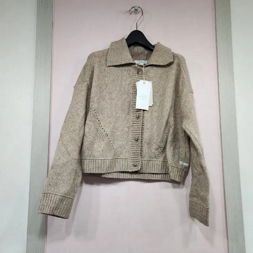 [BUNJANG] Thursday Island Button-Up Ribbed Cardigan / 써스데이아일랜드 카라버튼업리브드가디건