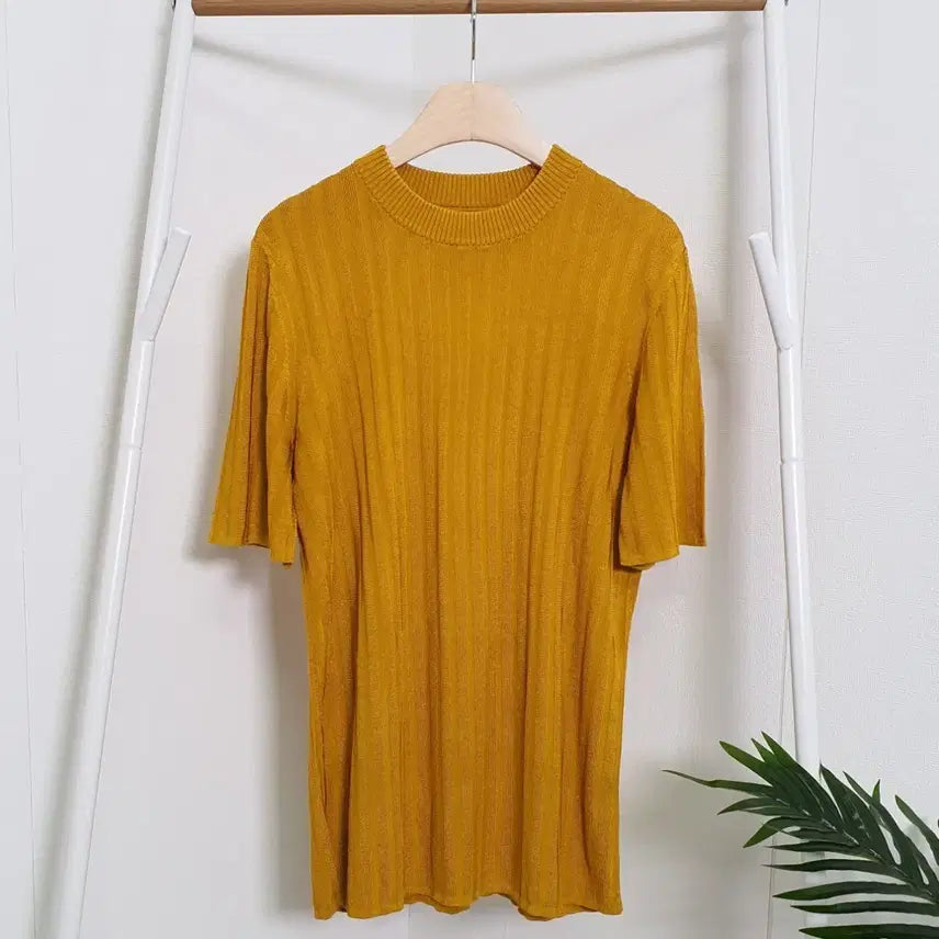 [BUNJANG] COS Ribbed Knit Top / 코스cos 립텍스쳐 골지 반팔니트