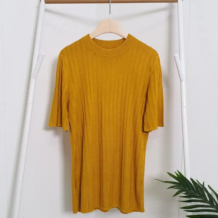 [BUNJANG] COS Ribbed Knit Top / 코스cos 립텍스쳐 골지 반팔니트