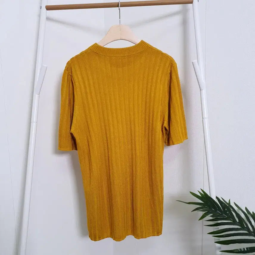 [BUNJANG] COS Ribbed Knit Top / 코스cos 립텍스쳐 골지 반팔니트