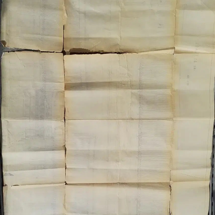 [BUNJANG] Old Geunjeongjeon Architectural Blueprint / 오래된 건축 도면 청사진  근정전