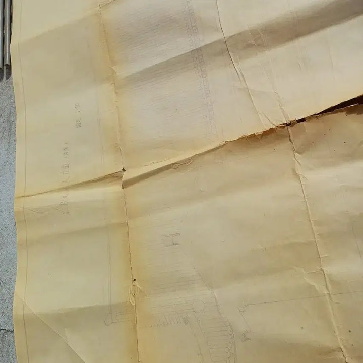 [BUNJANG] Old Geunjeongjeon Architectural Blueprint / 오래된 건축 도면 청사진  근정전