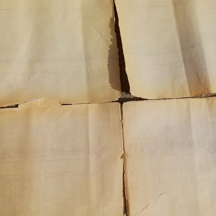 [BUNJANG] Old Geunjeongjeon Architectural Blueprint / 오래된 건축 도면 청사진  근정전