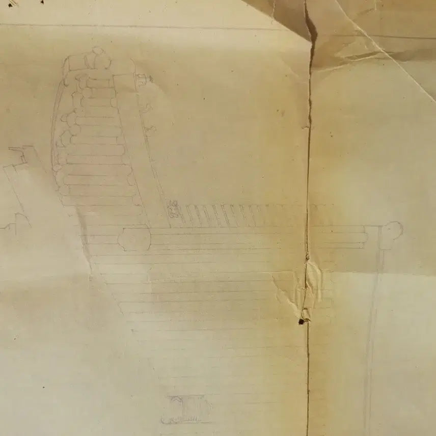 [BUNJANG] Old Geunjeongjeon Architectural Blueprint / 오래된 건축 도면 청사진  근정전