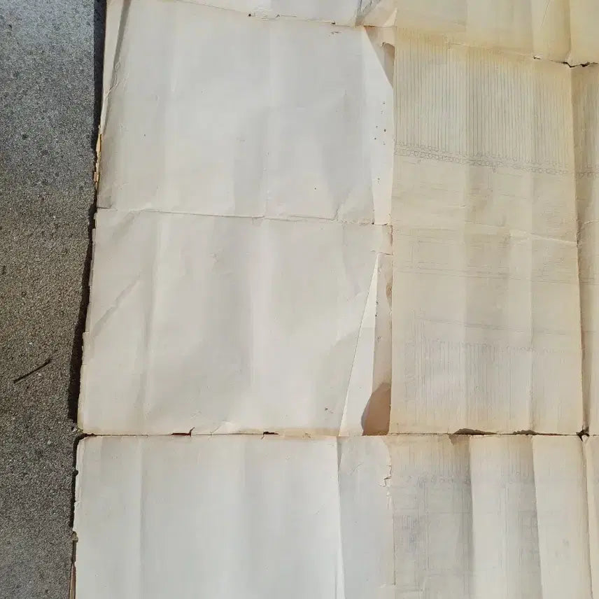 [BUNJANG] Old Geunjeongjeon Architectural Blueprint / 오래된 건축 도면 청사진  근정전