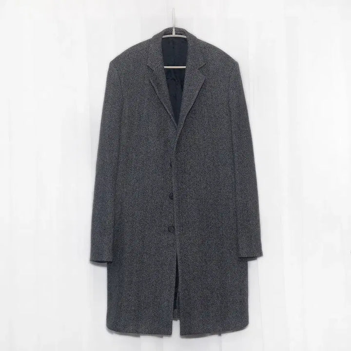 [BUNJANG] COS Wool Herringbone Single Balmacaan Coat (Size 48) / 코스 (COS) 울헤링본 싱글 발마칸 코트 (48 / 95-100)