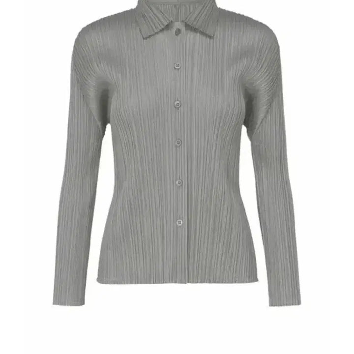 [BUNJANG] Pleats Please Gray Shirt / 플리츠플리즈 셔츠 그레이 3사이즈